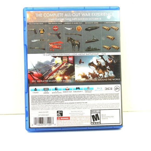 Battlefield 1: Early Enlister Deluxe Edition (SONY PlayStation 4, 2016) Tested - Picture 6 of 8